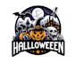 create a fire halloween logo
