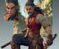 illustrate a 2d game character or 2d game character art