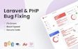 fix laravel PHP and javascript bugs, errors, and performance issues