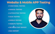 do QA review, manual, and automation testing for all apps