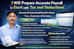 prepare accurate payroll in excel with tax and deductions