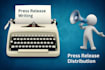 do press release writing and pr distribution