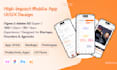 design app UI kit, mockups, prototypes, UX flows, and productivity app UI