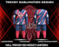 create a professional ice hockey jersey design