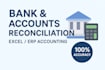 do expert bank reconciliation and financial data entry in excel