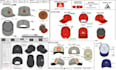 design a hat and cap with tech pack with mockup
