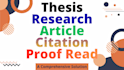 proofread and edit the documents