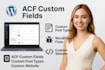 design a wordpress website using advanced custom fields acf custom post type