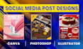 create social media post designs
