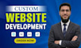 do website development as full stack developer, front end developer