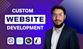 do website development as full stack developer, front end developer