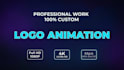 create a professional logo animation