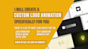create a professional logo animation and video intro