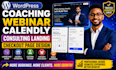 do wordpress coaching webinar calendly consulting landing  checkout page design
