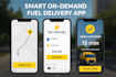 develop fuel delivery app, gas station app, gas station website