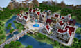 build minecraft,map, lobby, city, terain,spawn,castle in your minecraft server