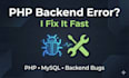 fix PHP and mysql backend errors in custom websites