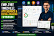 build automate employee timesheet, attendance and payroll tracking system