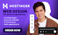 design a creative website with hostinger and horizon