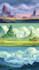 create stylized environment concept art, fantasy background