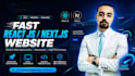 build a fast react js or nextjs website and web application