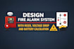 design fire alarm system with riser, voltage drop and battery calculation