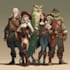 make dnd character, fantasy character, dnd party