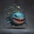 draw monster or fantasy creature horror illustration