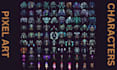 2d pixel art character sprite sheet, 8 bit 16 bit animation, pixel art animation