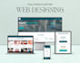 design a complete multi page custom website using HTML CSS