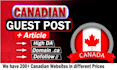 do premium canadian guest post, canada link building