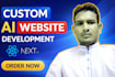 develop custom ai websites, chatbots, and full stack web applications