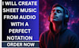 accurately transcribe any audio to sheet music and custom lead sheets
