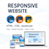 build a professional responsive website with HTML, CSS and javascript