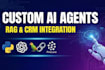 build ai chatbots with rag and CRM integration