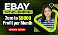amazon to ebay droppshipping VA,product research,listing