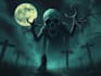 create dark art illustration, horror and skull artwork