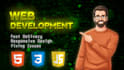 develop responsive websites using html,css and javascript
