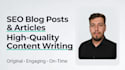 write SEO optimized blog posts and articles
