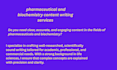 do pharmaceutical and biochemistry content writing services