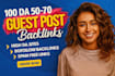 write high da guest post backlinks with SEO quality guest posting service