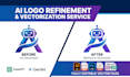 refine enhance redesign your ai generated logo into a professional brand