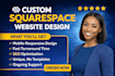 build squarespace website design, redesign squarespace website development