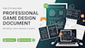 write your professional game design document gdd for your video game