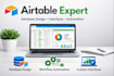 be your airtable expert, airtable database, airtable interface, database design