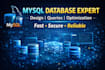 create mysql databases, queries, and database solutions