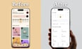 redesign mobile app UI into a clean, modern, and user friendly design