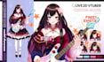 design and rig high quality live2d vtuber model for vtube studio stream