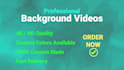 create professional  background videos