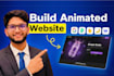 build an animated website with smooth scroll, micro interactions and modern UI